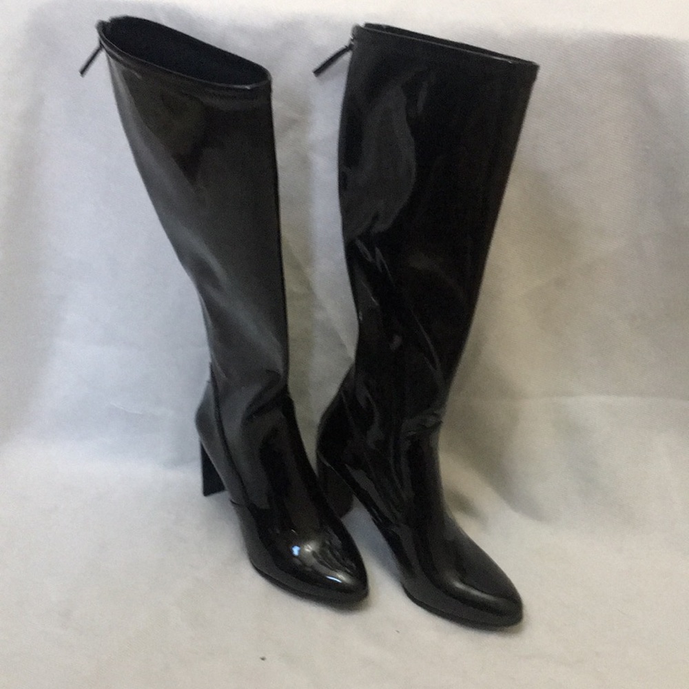 NWOT Nine West Knee High Black Patent Boots